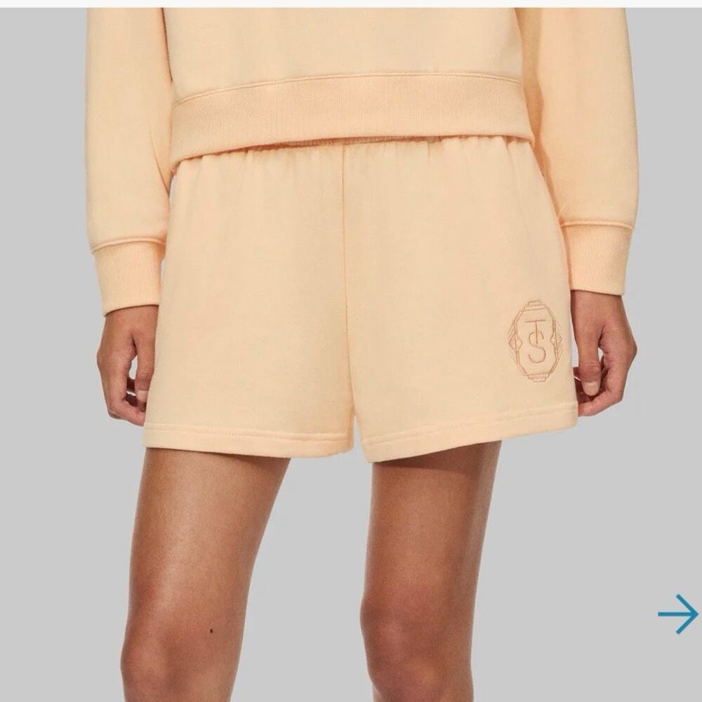 Taylor Swift Orange French Terry Shorts XS Life of a Show Girl